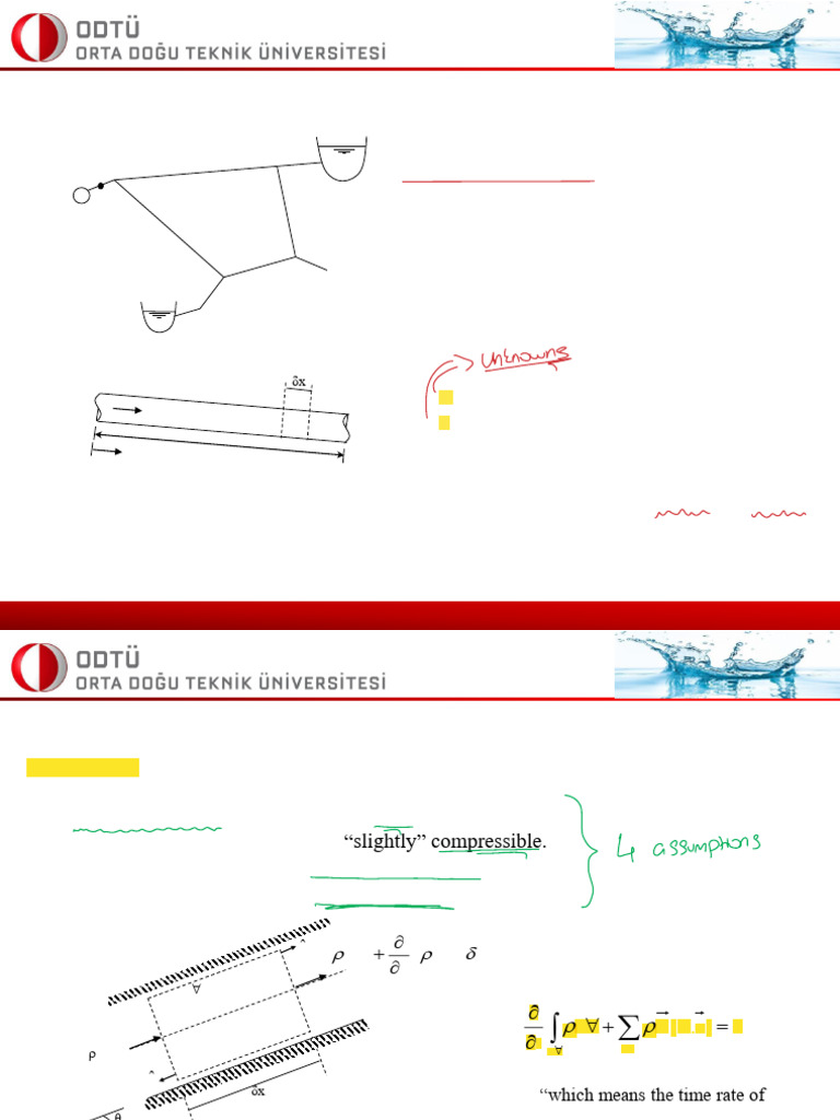 Fluid Transients: Differential Equations | PDF | Fluid Dynamics | Momentum