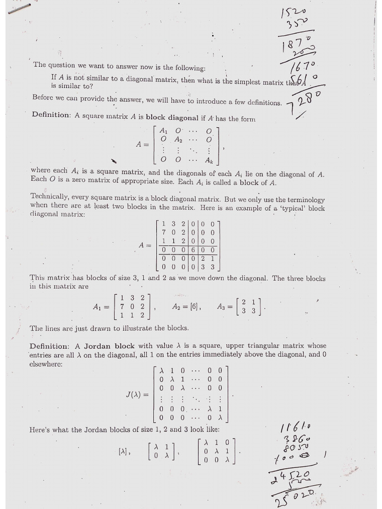 Linear Algebra Sir's Notes | PDF