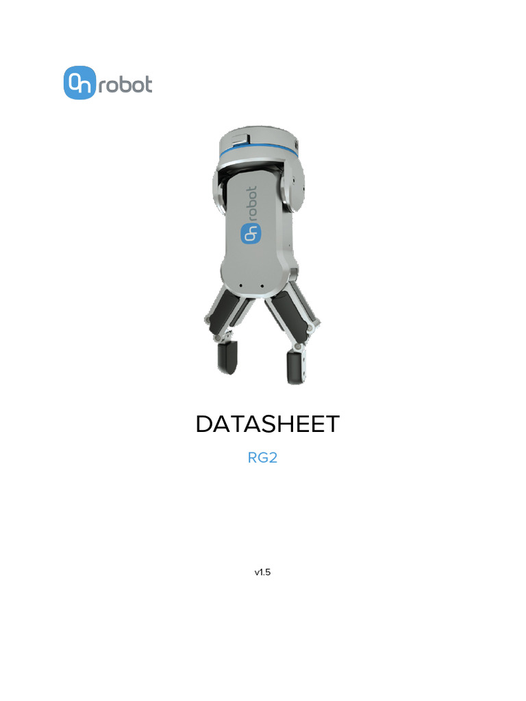 RG2 Gripper Datasheet Overview | PDF