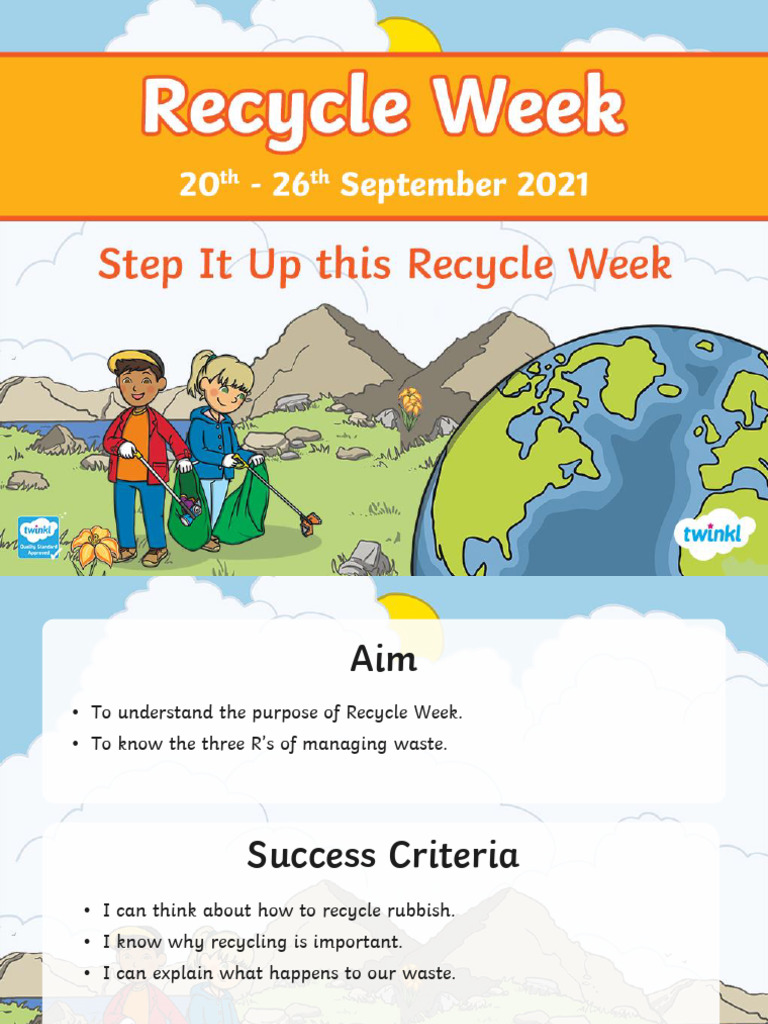Understanding Recycle Week 2023 | PDF | Recycling | Waste