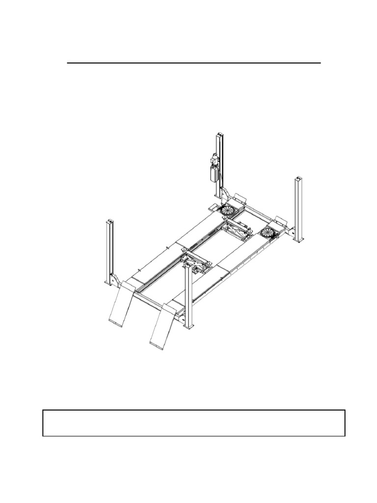 12K 4-Post Lift Manual EELR529A | PDF | Elevator | Drill
