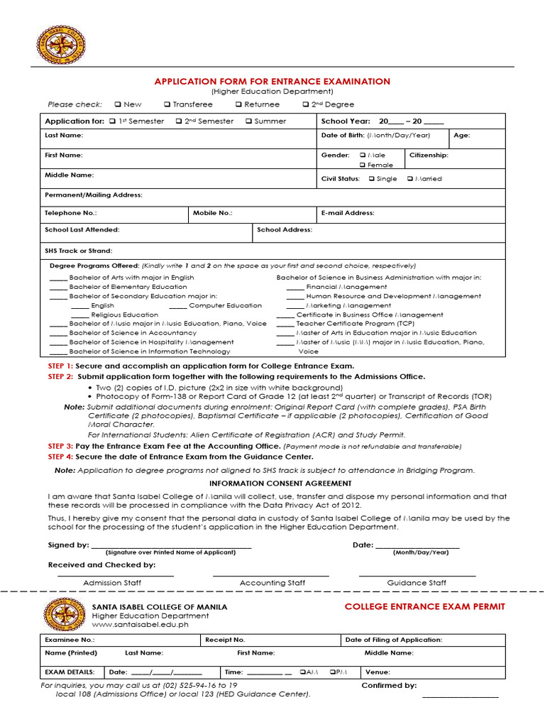 Santa Isabel College Admission Guide | PDF