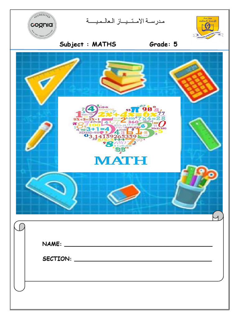 Grade 5 Maths Revision Term 2 | PDF | Triangle | Circle