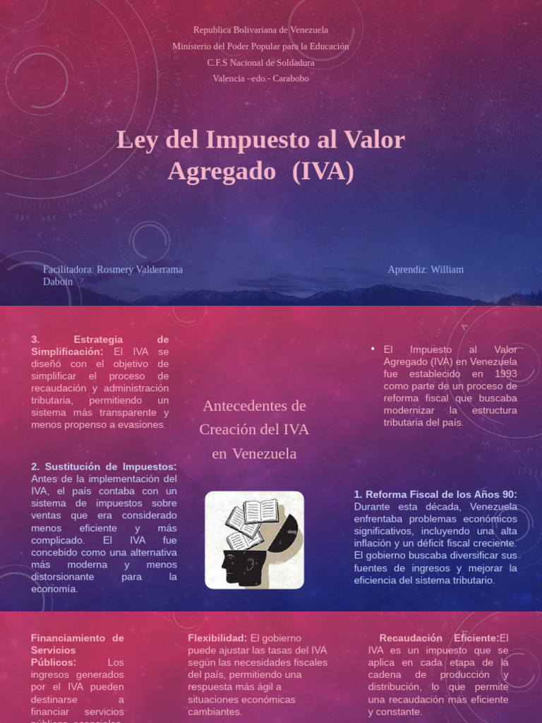 Ley Del Impuesto Al Valor Agregado William Daboin 2 | PDF | Impuestos ...