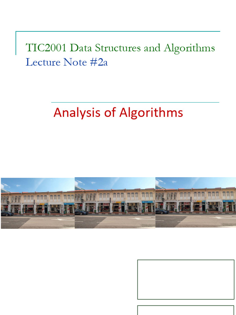 L02a Analysis of Algorithms (1) | PDF | Iteration | Mathematical Logic