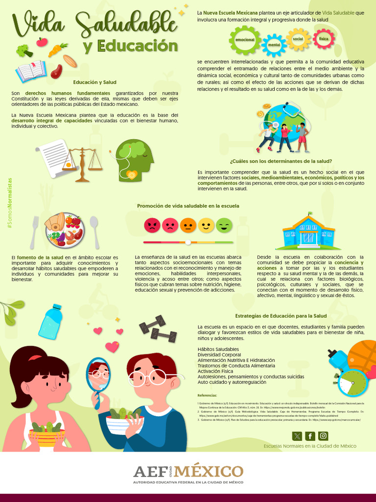 Vida Saludable en Escuelas Normales | PDF | Las emociones | Escuelas