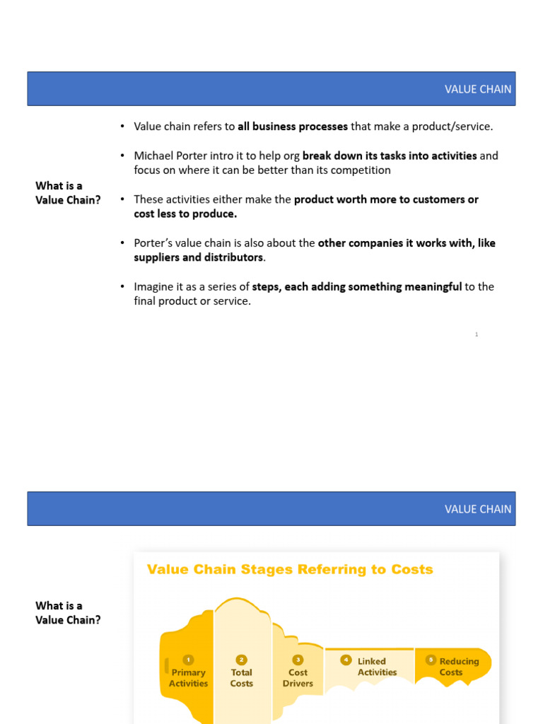 Valuechain Analysis | PDF | Value Chain | Supply Chain