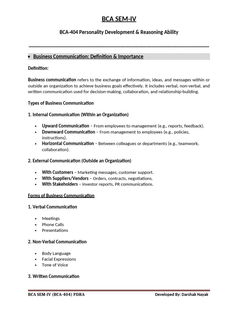 Business Communication Essentials Guide | PDF | Memorandum | Communication