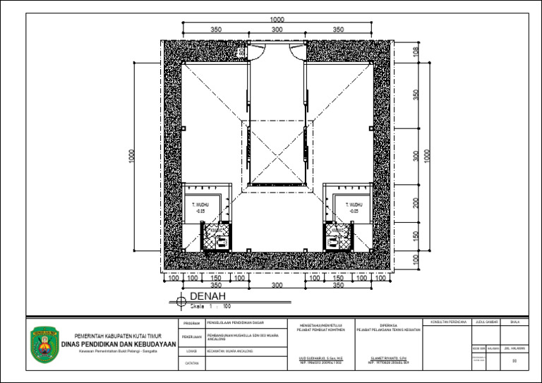 Denah Musholla 10 X 10 | PDF