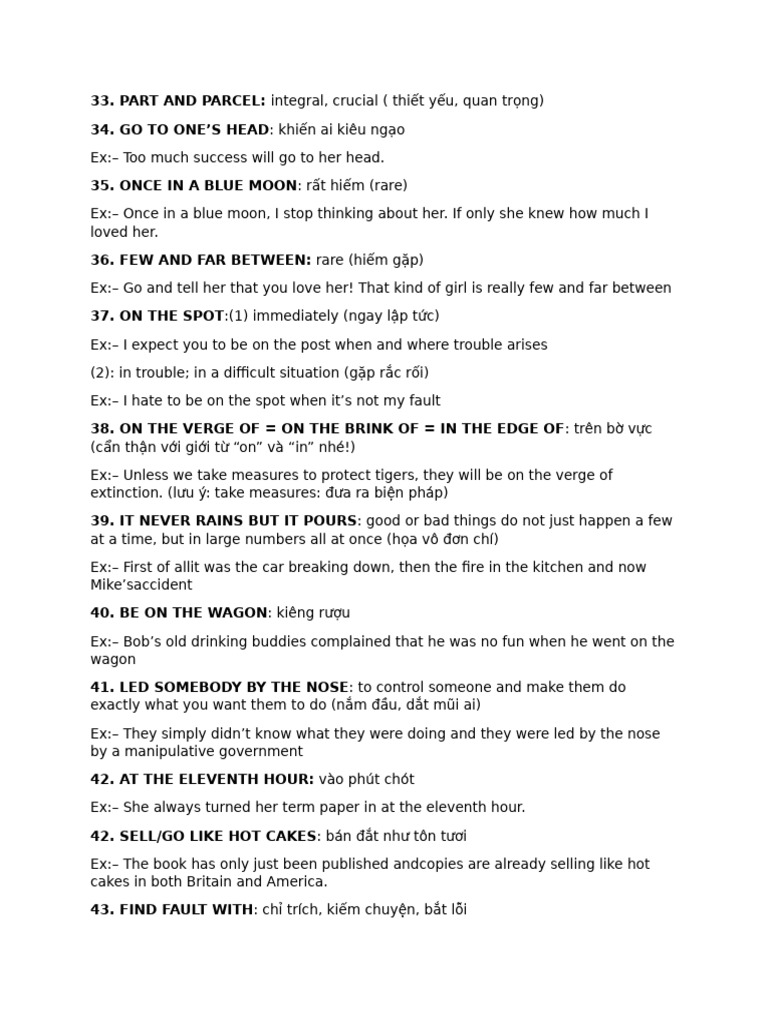 Common English Idioms Explained | PDF
