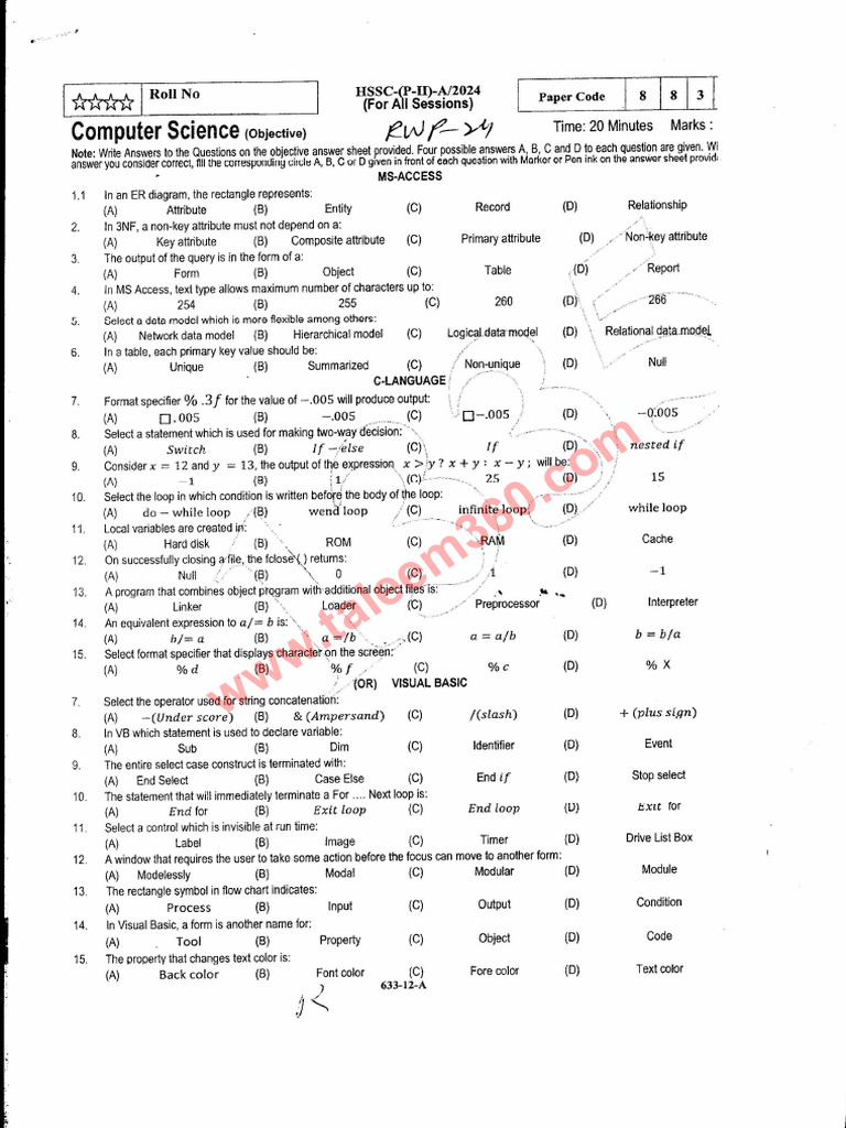 Computer-12 (RWP-24) | PDF
