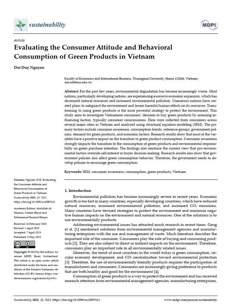 Evaluating The Consumer Attitude and Behavioral Co | PDF | Behavior ...