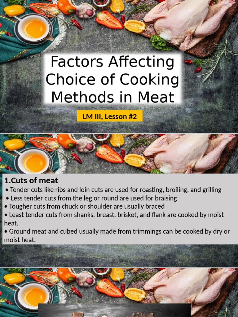 Factors Affecting Choice Methods in Meat | PDF