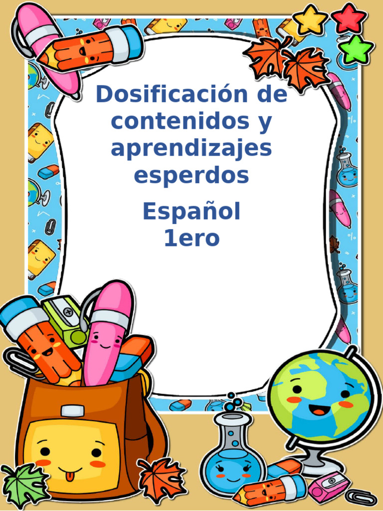 Aprendizajes Esperados 1ero | PDF | Escritura | Aprendizaje