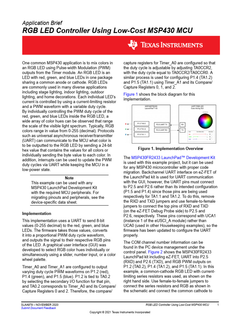 control led rgb | PDF | Rgb Color Model | Microcontroller