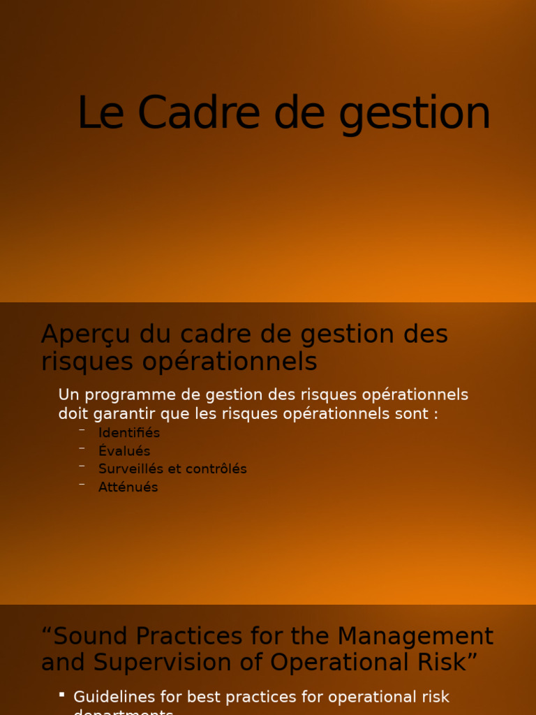 Ch03 - Operational - Risk - Framework 20241119 1940 | PDF | Sécurité ...