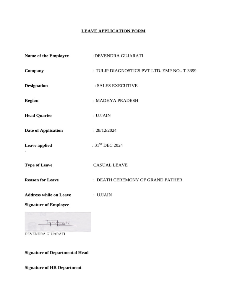 Leave 31ST Dec 24 | PDF