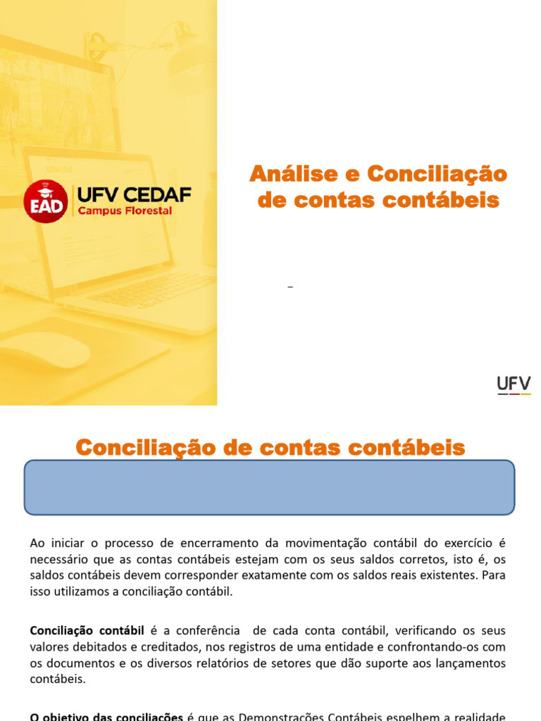 Conciliação de Contas Contábeis: Guia Prático | PDF | Contabilidade ...