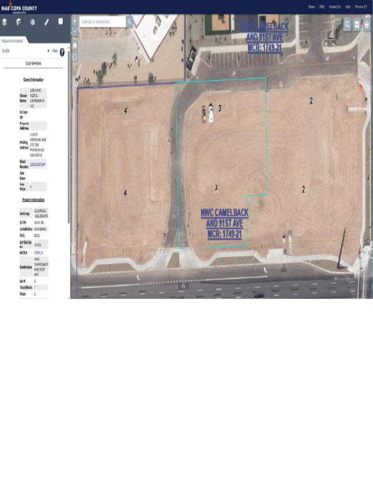 173627.25P Take 5 Oil Change - Glendale, AZ Parcel Map 102-14-656 | PDF