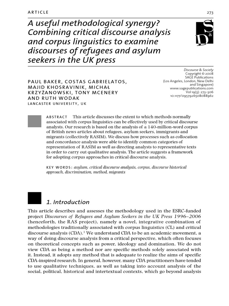 A Useful Methodological Synergy Combining Critical Discourse Analysis ...