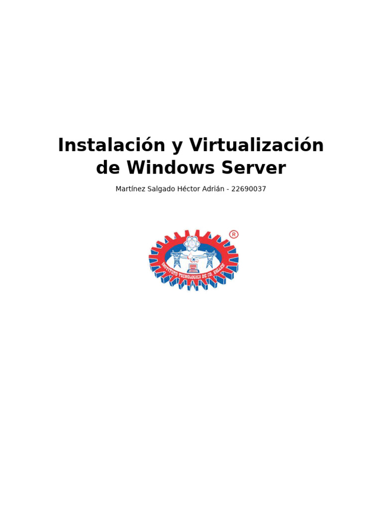 Instalacion de Windows Server | PDF | V Mware | Software del sistema