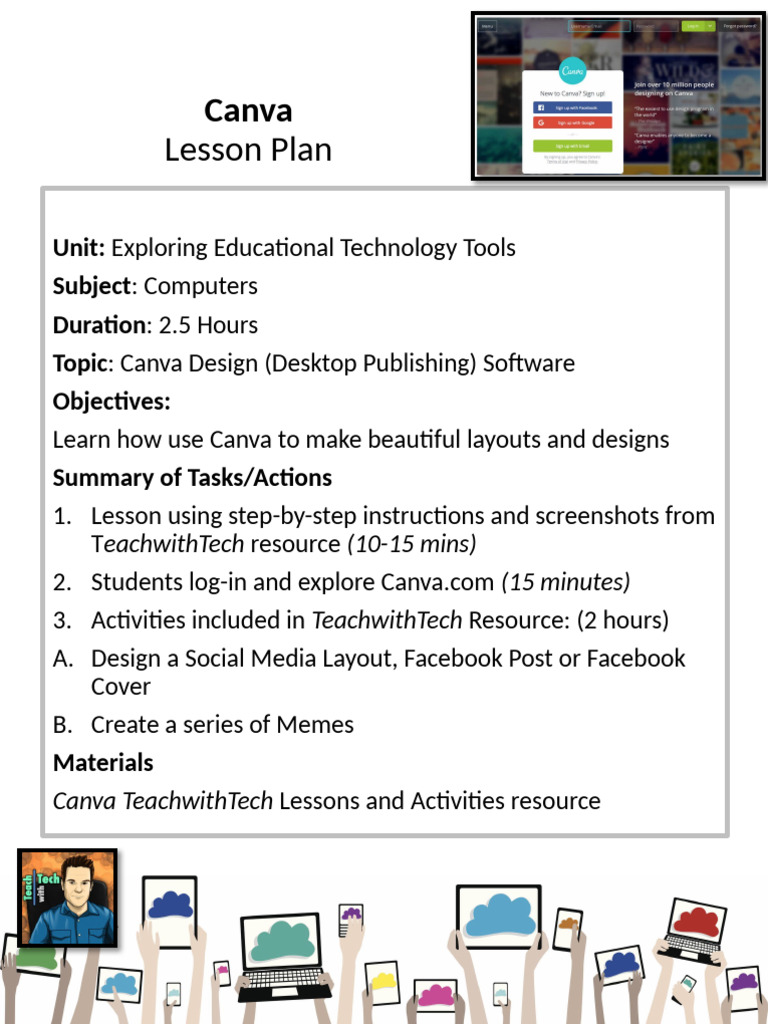 Canva Design Lesson Plan for Educators | PDF