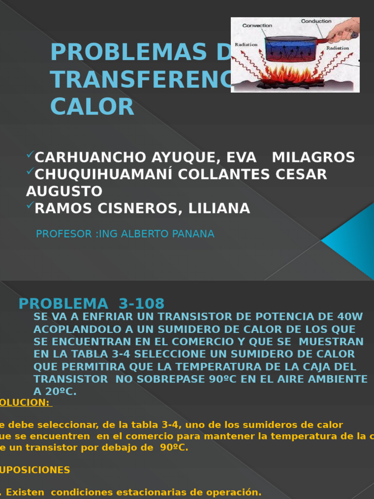 Transferencia de Calor en Transistores y Aletas | PDF | Transferencia ...