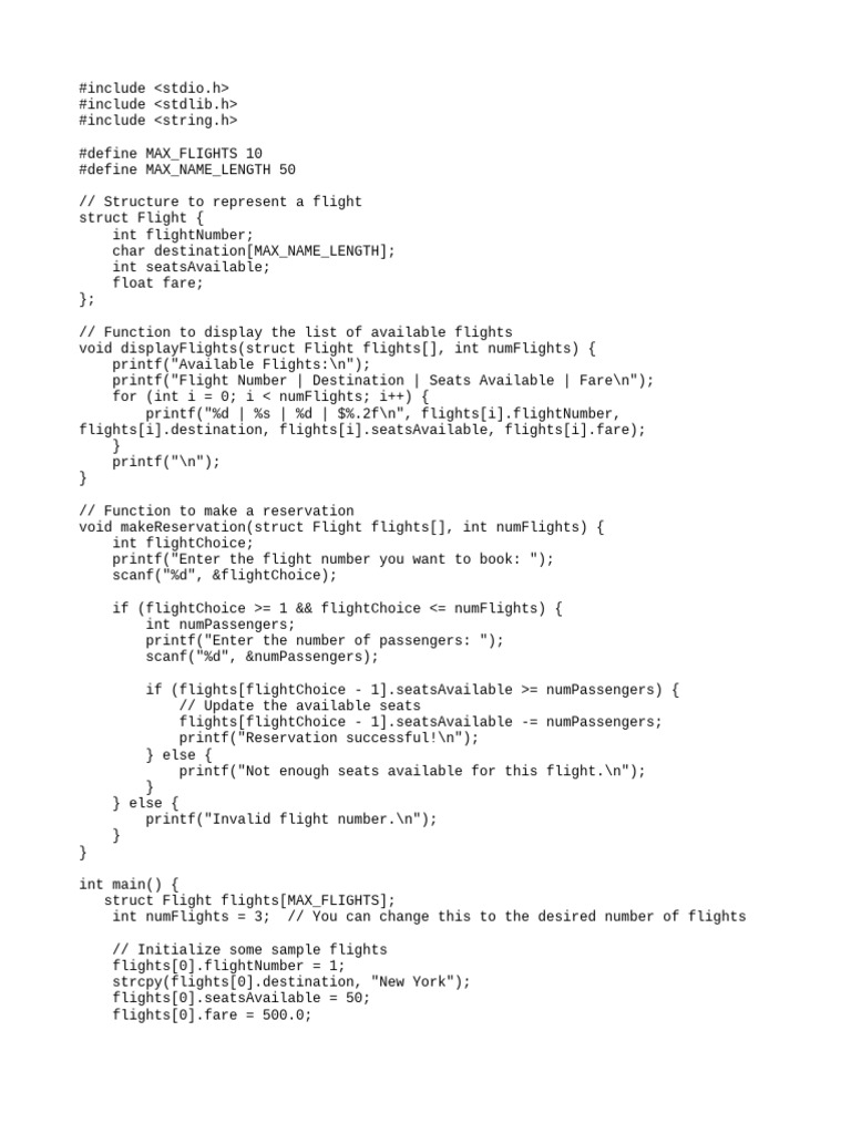 Airline Reservation System Guide | PDF | Computer Science | Computing