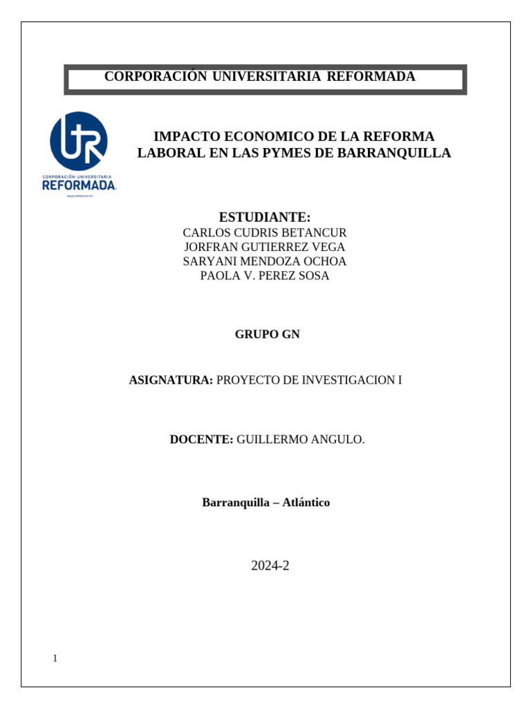 Impacto de la Reforma Laboral en PYMES | PDF | Pequeñas y medianas ...