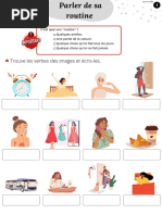 Parler de sa routine quotidienne FLE | PDF | La violence