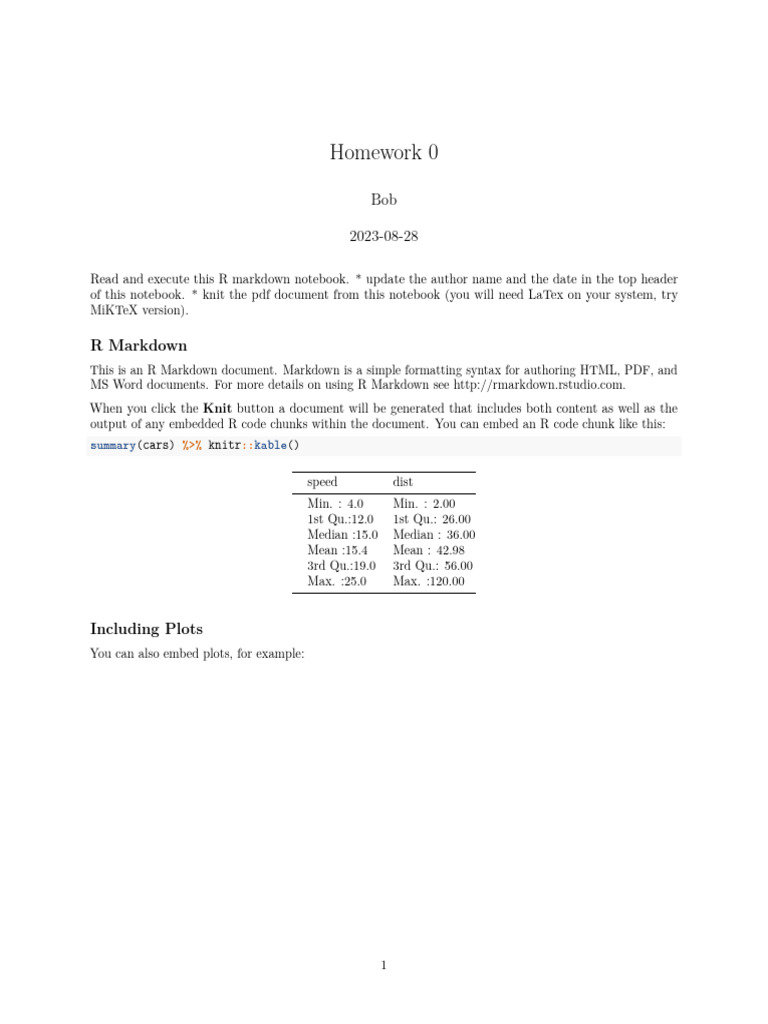 Homework 0 Example | PDF