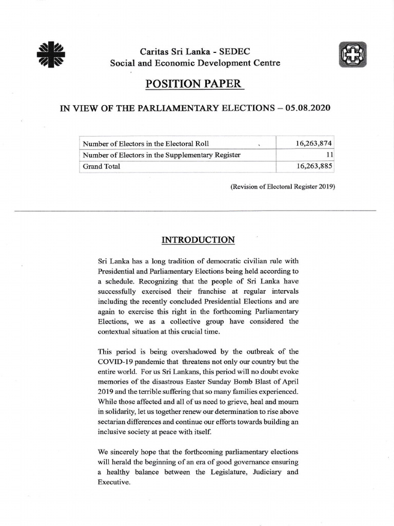 Position Paper CSLS | PDF | Accountability | Government