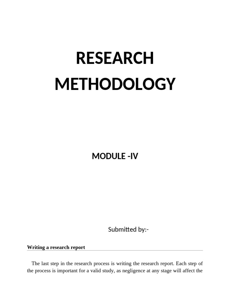 Writing Effective Research Reports | PDF | Quantitative Research ...