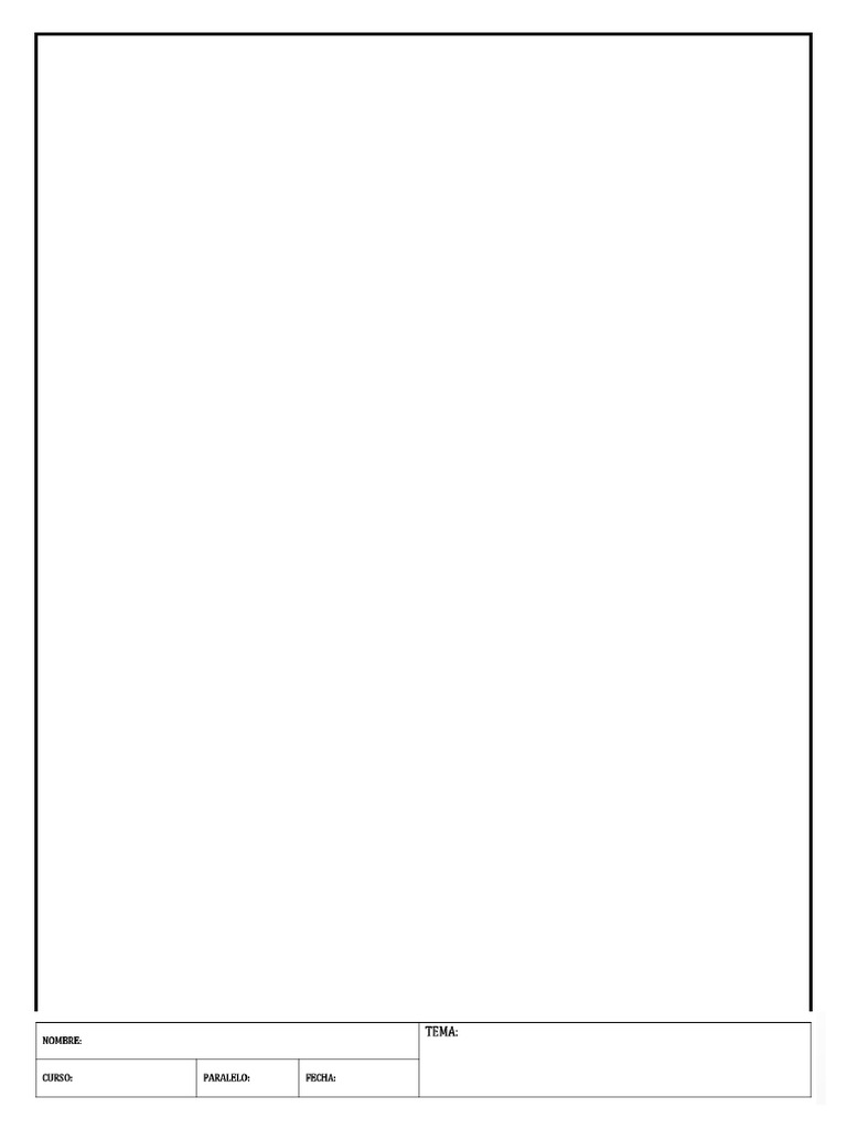 2 Plantilla Del Margen de Dibujo | PDF