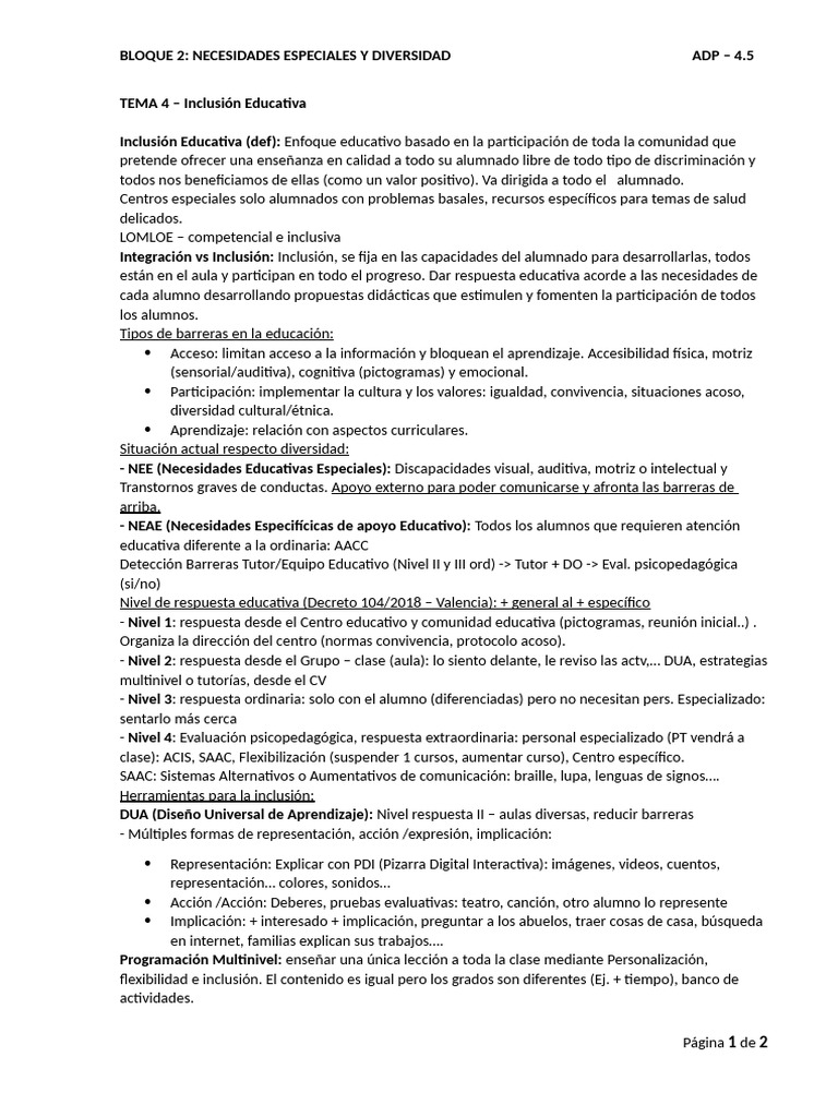 ADP 45 Resumen | PDF | Aprendizaje | Cognición