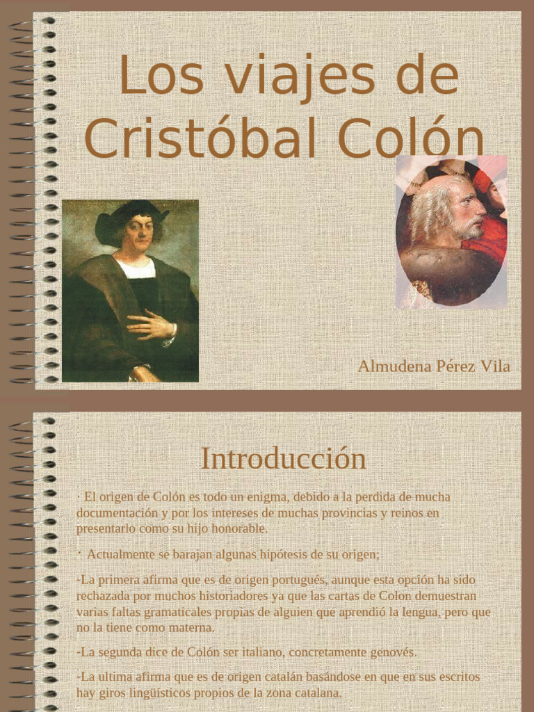 Viajes de Cristobal Colon | PDF | Cristobal colon | Edad del descubrimiento