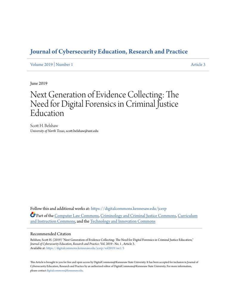EJ1341743 | PDF | Digital Forensics | Forensic Science