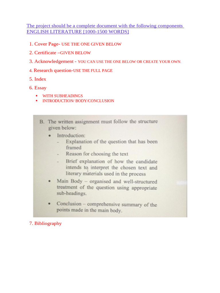 Grade 12 Lit 23-24 Project Format | PDF