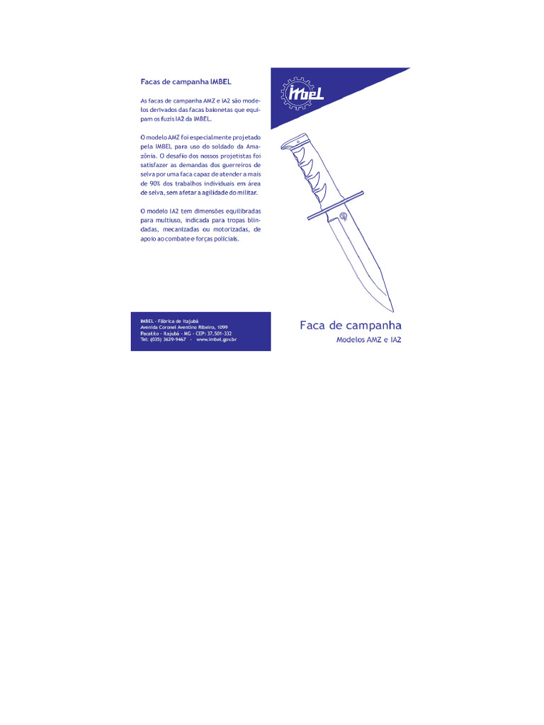Manual Das Facas AMZ e IA2 | PDF