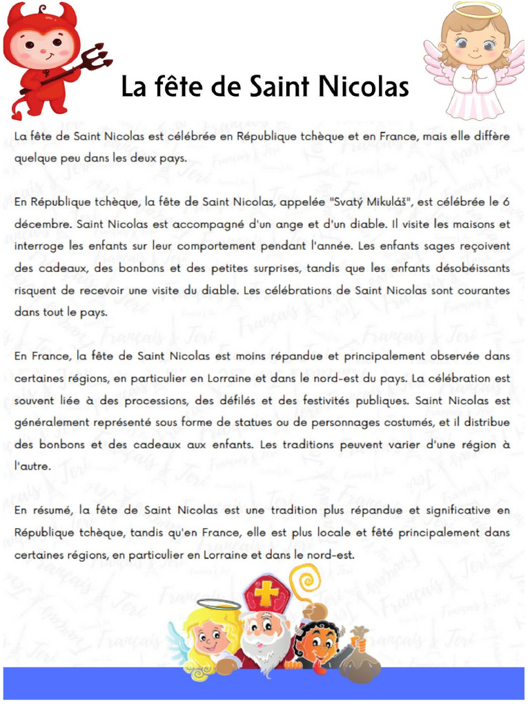 La Fête de Saint Nicolas (Kopie) | PDF