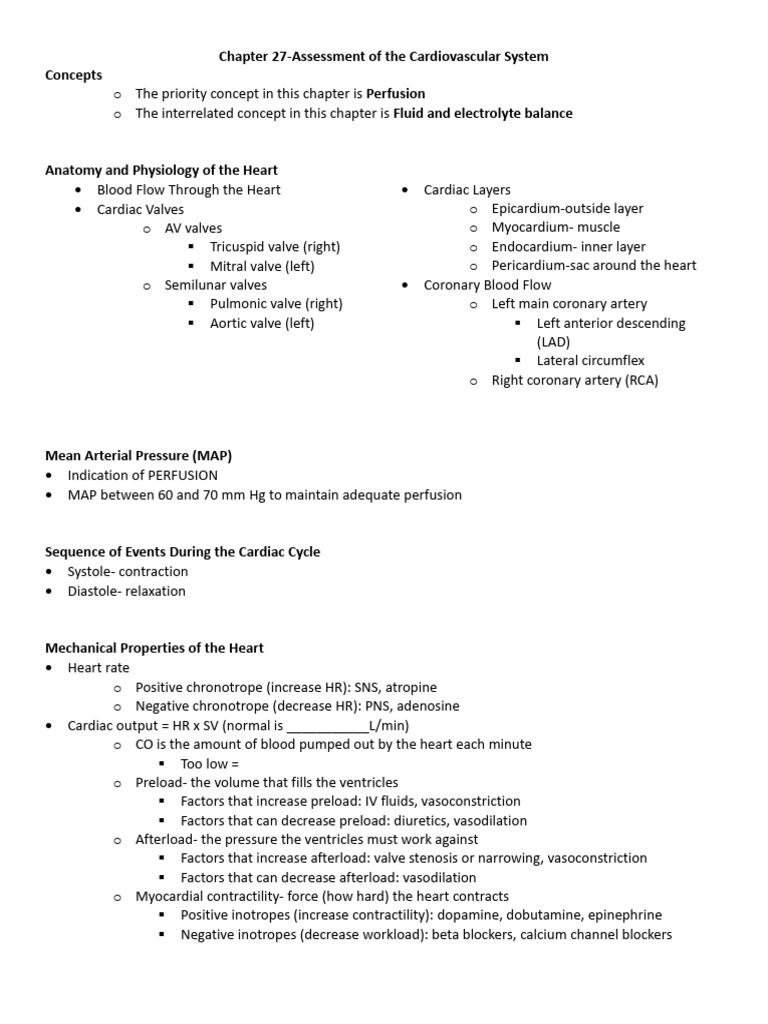Cardiac+Assessment+and+Problems Updated+2024 | PDF | Myocardial ...