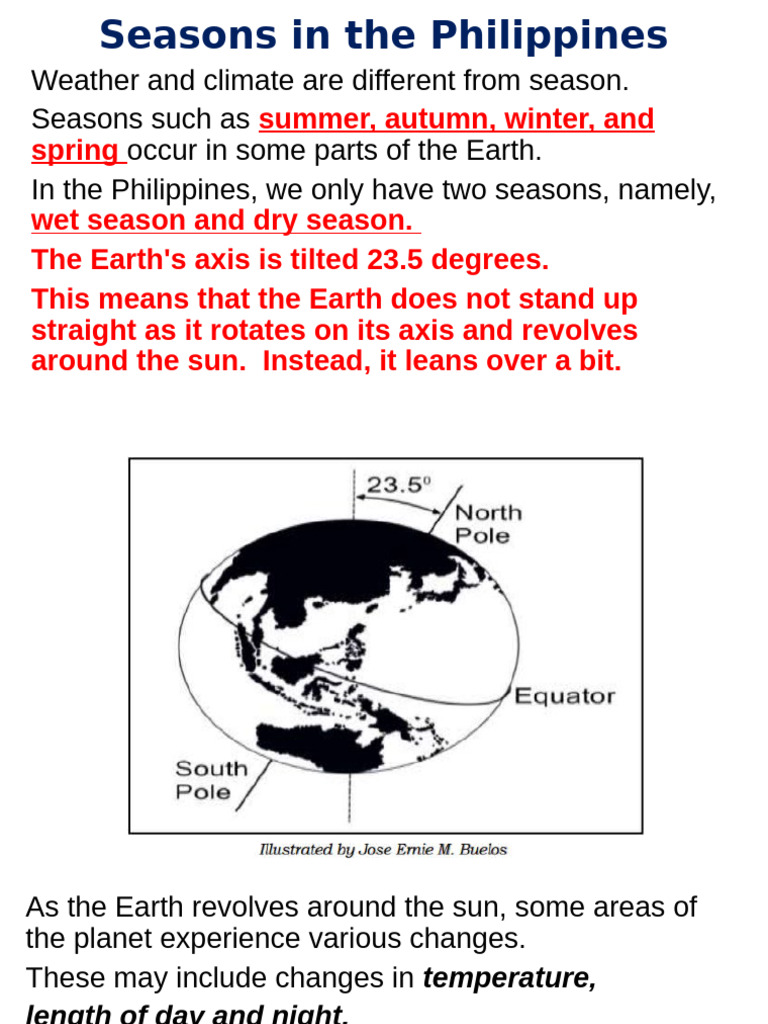 Seasons in the Philippines: Two Types | PDF | Earth | Rain