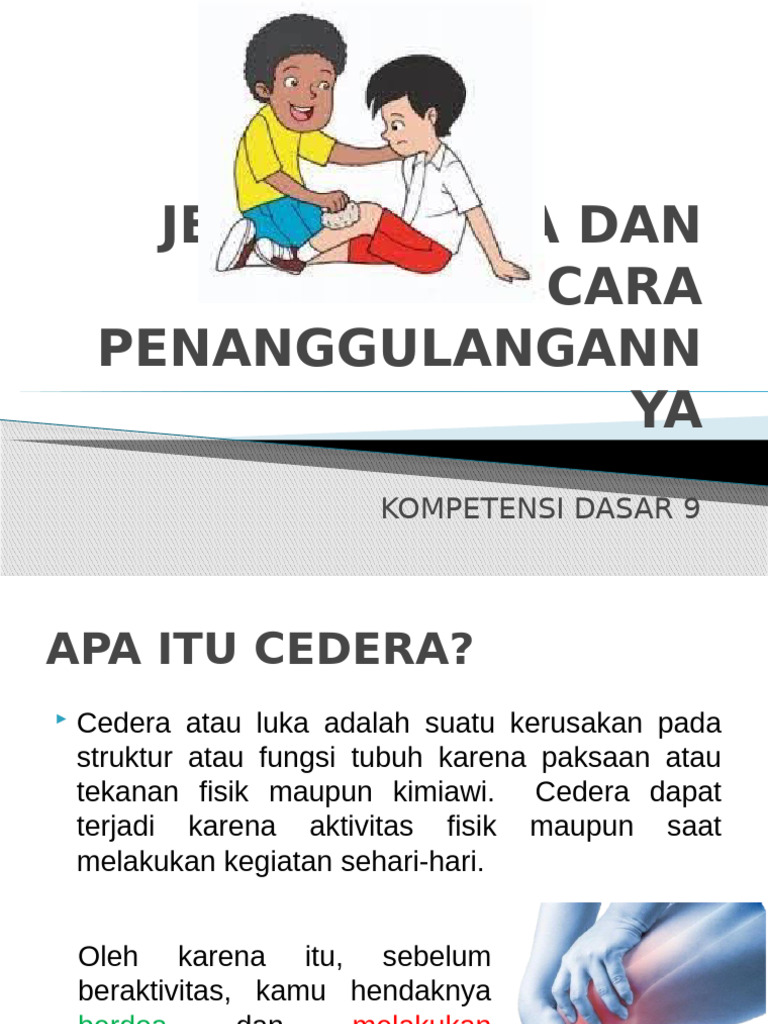 Jenis Cedera dan Penanganannya | PDF