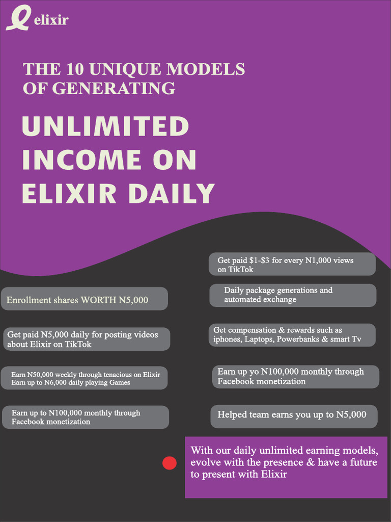 Elixir: Daily Income Opportunities | PDF