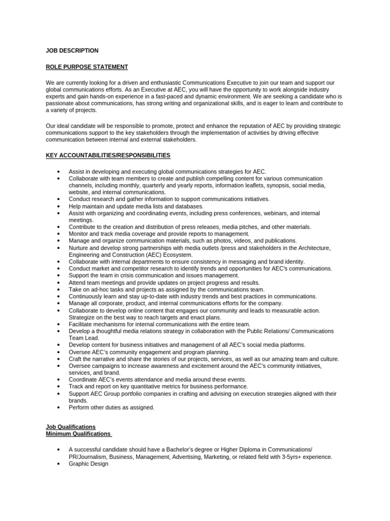 Curated visual reference: Online Content Director Job Description Reference: Content Manager Job Description Pdf Communication