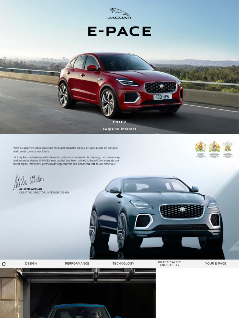 E-PACE: Design and Performance Overview | PDF | Four Wheel Drive | Fuel ...