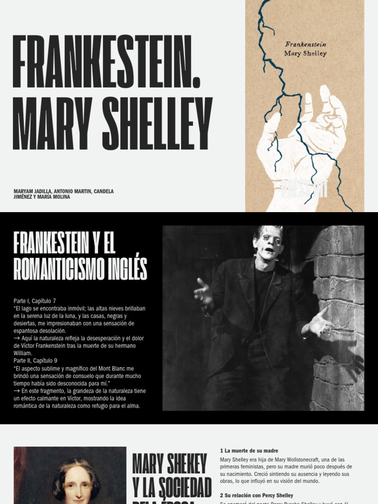 Frankenstein: Dolor, Creación y Rechazo | PDF | Frankenstein | Mary Shelley