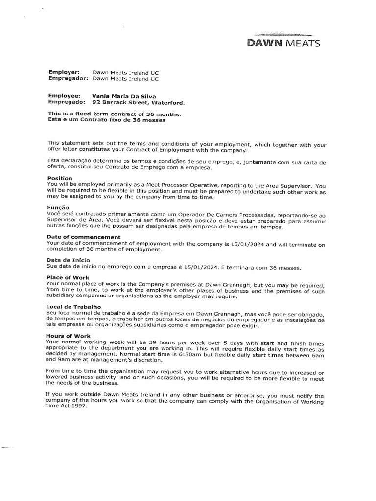 Signed Contract | PDF