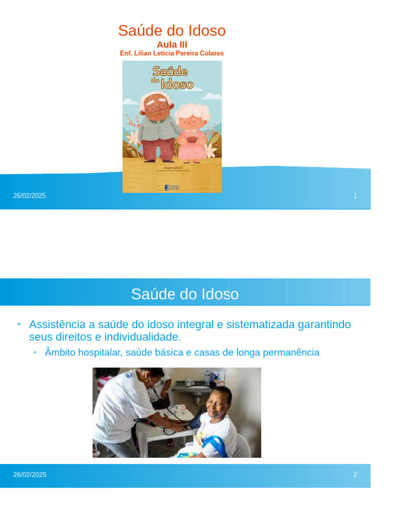 Cuidados e Desafios na Saúde do Idoso | PDF | Terceira idade ...