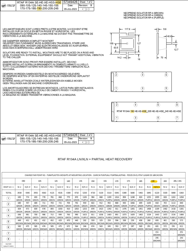 Installation des Amortisseurs RTAF R134A | PDF